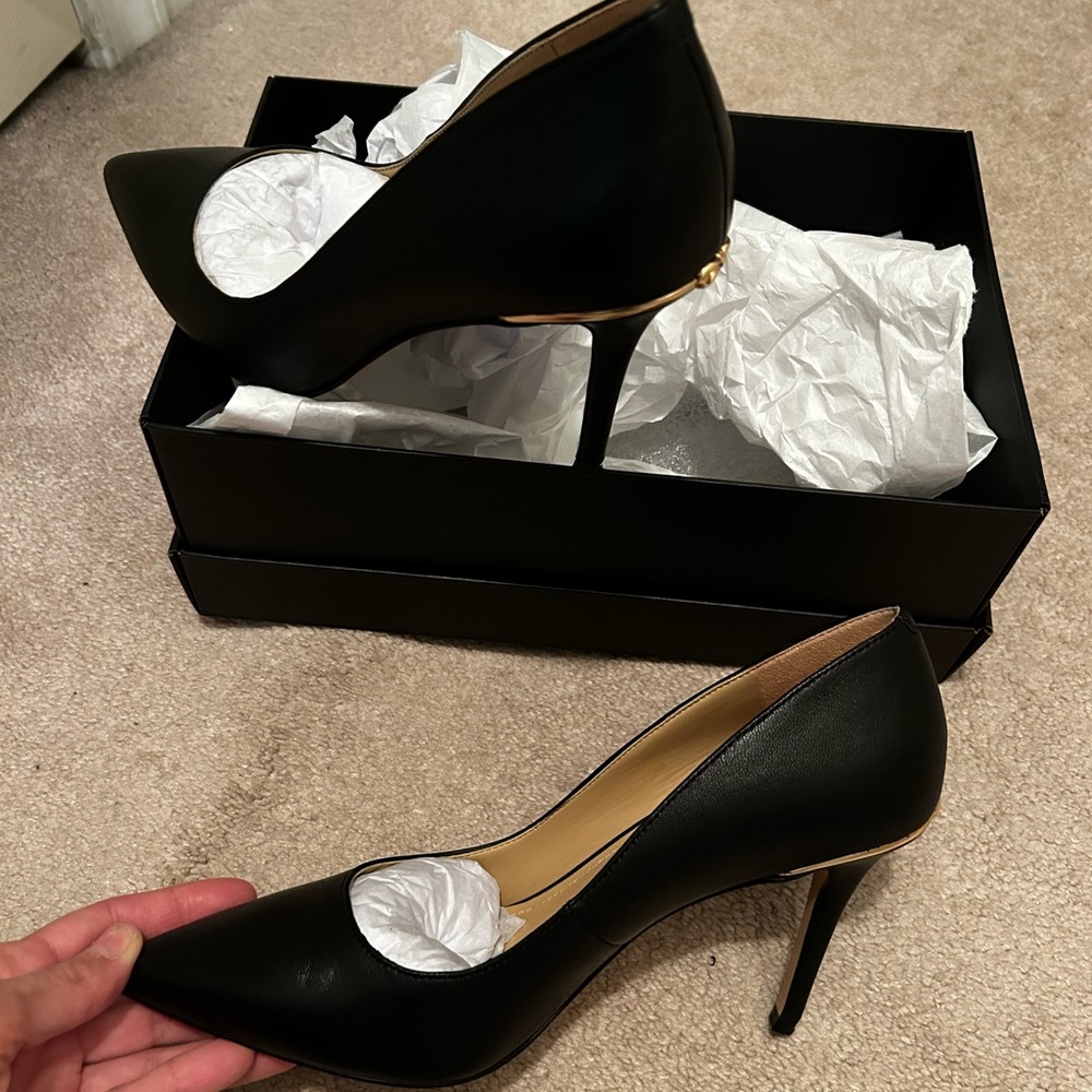 Size 9 Coach black leather worn twice